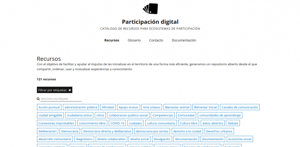 Captura de pantalla de Participación digital